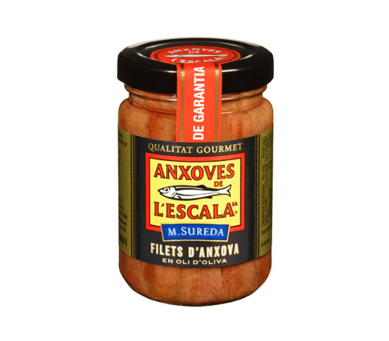 ANXOVES DE L'ESCALA Filets anxova en oli d'oliva 160g