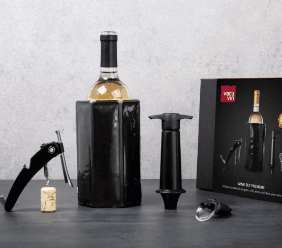 VACU VIN Wine Set Premium 4 piezas Estuche regalo